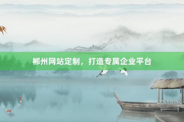 郴州网站定制，打造专属企业平台